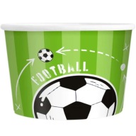 ZMRZLINOVÉ poháre futbal zelená LOPTIČKA deti