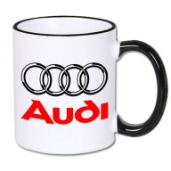 Hrnček s potlačou Audi, darček