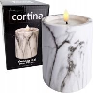 Cortina LED sviečka 12,5 cm sivá