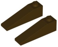 LEGO Bevel 1x4 tmavohnedá (60477/4519742) 2ks