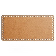 šedý základný košík dno 22x46cm HDF obdĺžnik