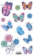 Umývateľné tetovanie pre deti GLITTER BUTTERFLIES EG005