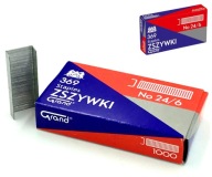 Sponky z pozinkovanej ocele Grand 24/6 1000 ks. x2 balíky