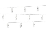 LED SVIEČKOVÉ LAMPY, ČIRÁ, 1,4M, 0,02W