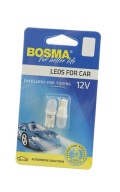BOSMA 12V 1*LED žiarovka STANDARD T10, biela, 6000K