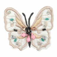 TERMO nažehľovacia náplasť Butterfly Rhinestones Bead