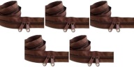 Špirálový zips 5 mm zips TMAVOHNEDÝ 5 metrov + 10 zipsov