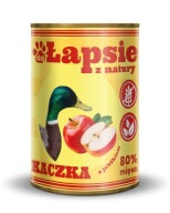 ŁAPSIE KAČIČKA MOKRÉ JEDLO S JABLKOM 400G