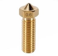 Mosadzná sopečná tryska 0,6 mm 1,75 mm M6 E3D V6 RepRap