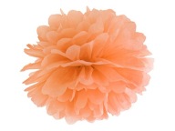 HALLOWEEN Pompony z hodvábneho papiera 35 cm ORANŽOVÉ