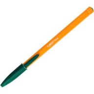 BIC Oranžové pero, zelené