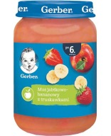 GERBER Dezert Jablko Banán Jahodová pena 190g