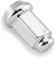 Chrómovaná kónická matica kolesa M10x1,25 pre 14mm kľúč na hliníkové ráfiky L-32
