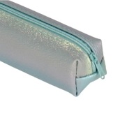 Taštička na peračník s 1 zipsom metalická mint STARPAK