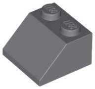 LEGO 3039 DRÁŽKOVÉ STRIEŠKY 2x2 tmavosivá NOVINKA (1g)