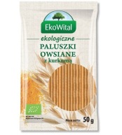 Celozrnné ovsené tyčinky s kurkumou BIO 50g EkoWital