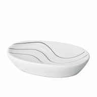 Miska na mydlo Bisk Wave biela 05977