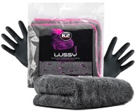 K2 LUSSY PRO Fluffy UTERÁK Z MIKROVLÁKNA do auta 40x40cm 1200gsm