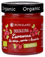BRUSINKY NA MÄSO, SYRY A DEZERTY, BIO, 200g RUNOLAND