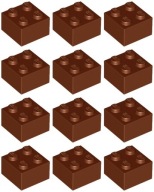 LEGO 3003 BRICK 2x2 hnedá NOVINKA (15g) 12 ks.