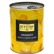 PRESTIGE Ananás nakrájaný v sirupe Light 565g
