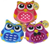 Maskot sova 3 farby - 12cm