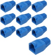 Gumový kryt na zástrčku RJ45, 10 kusov, modrý