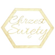 Elegantný drevený krstný prsteň