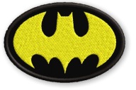 Batman Thermo vyšívaná nášivka 90x57mm