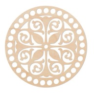 BSZ176 Podstavec košíka - kruh 15cm rozeta, mandala