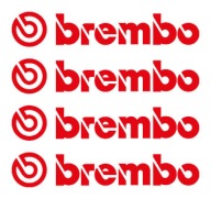 BREMBO nálepky 100x19mm Červená 4 kusy