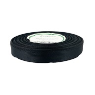 STUHA grogrénová stuha 12mm čierna 23m