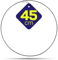 Kovový prsteň ČIERNA na lapače snov, 45 cm