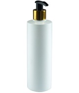 300ml fľaša s pumpičkou, HDPE, 24/410, biela