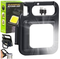 MINI baterka COB LED LAMPA USB VRECKOVÝ OTVÁRAČ KĽÚČENSTVA MAGNETOVÁ NOŽKA