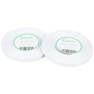 Grogrénová stuha 6 mm biela, 22,5 m