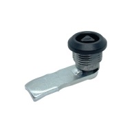 Priemyselný miniatúrny štvrťotáčkový zámok, čierny, so 7 mm trojuholníkom