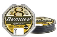 Konger Braider X8 Čierny oplet 0,12mm 10m 26kg