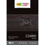 Technický blok A3 čierny 170g 10 listov ŠŤASTNÁ FARBA
