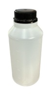 HDPE biela plastová fľaša, 500 ml, so stupnicou