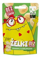 BeRAW Kids Banánové ovocné želé s chrumkami pre deti bez pridaného cukru 35g