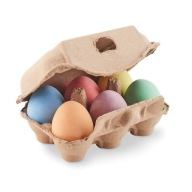 6 kriedových vajíčok VEĽKONOČNÝ DARČEK CHALK ZAJAČIK