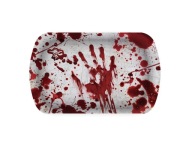 Krvavý halloweensky podnos so sladkosťami