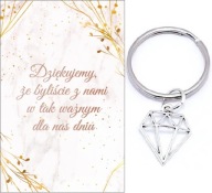 ĎAKUJEME HOSTOM DARČEK SVADOBNÉ SVADOBNÉ DIAMANTOVÉ KĽÚČOVÉ SPOMIENKY