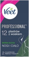 VEET Voskové pásiky na suchú pokožku, 12 pásikov