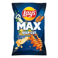 Lays Maxx Deep-Cut Extreme syr & cibuľa 120 g