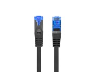 PATCHCORD KÁBEL CAT.6A S/FTP 0,25M BLACK LANBERG