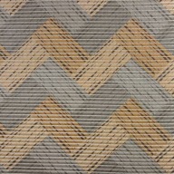 ŠEDÁ BÉŽOVÁ PARKETY protišmyková kúpeľňová predložka 65x10cm