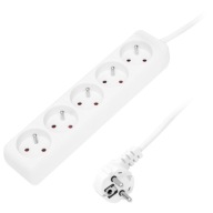 PREdlžovací kábel NAPÁJACÍ PÁS UZEMNENIE HRUBÉ LANO 3x1,5mm 5 ZÁSUVEK 3M