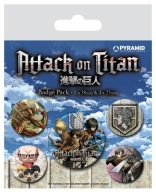 Špendlíky na oblečenie batohu Attack On Titan S3